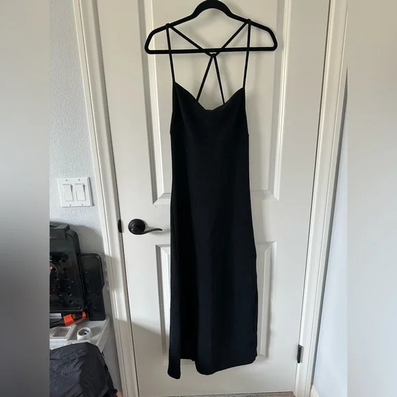 Free people Moss Midi Dress color black size S - Picture 4 of 6